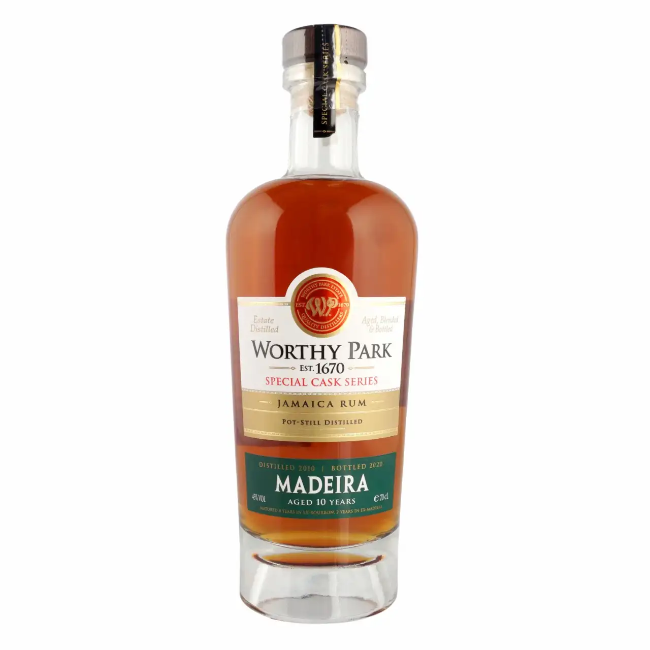 Image of the front of the bottle of the rum Special Cask Series Madeira