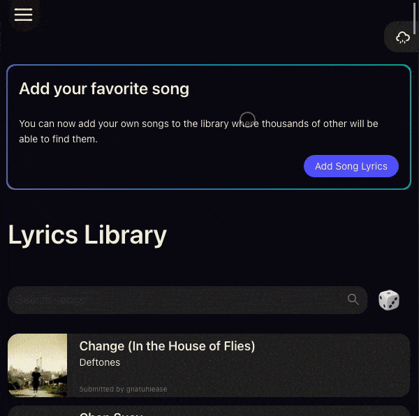 Lyrics Per Minute screenshot