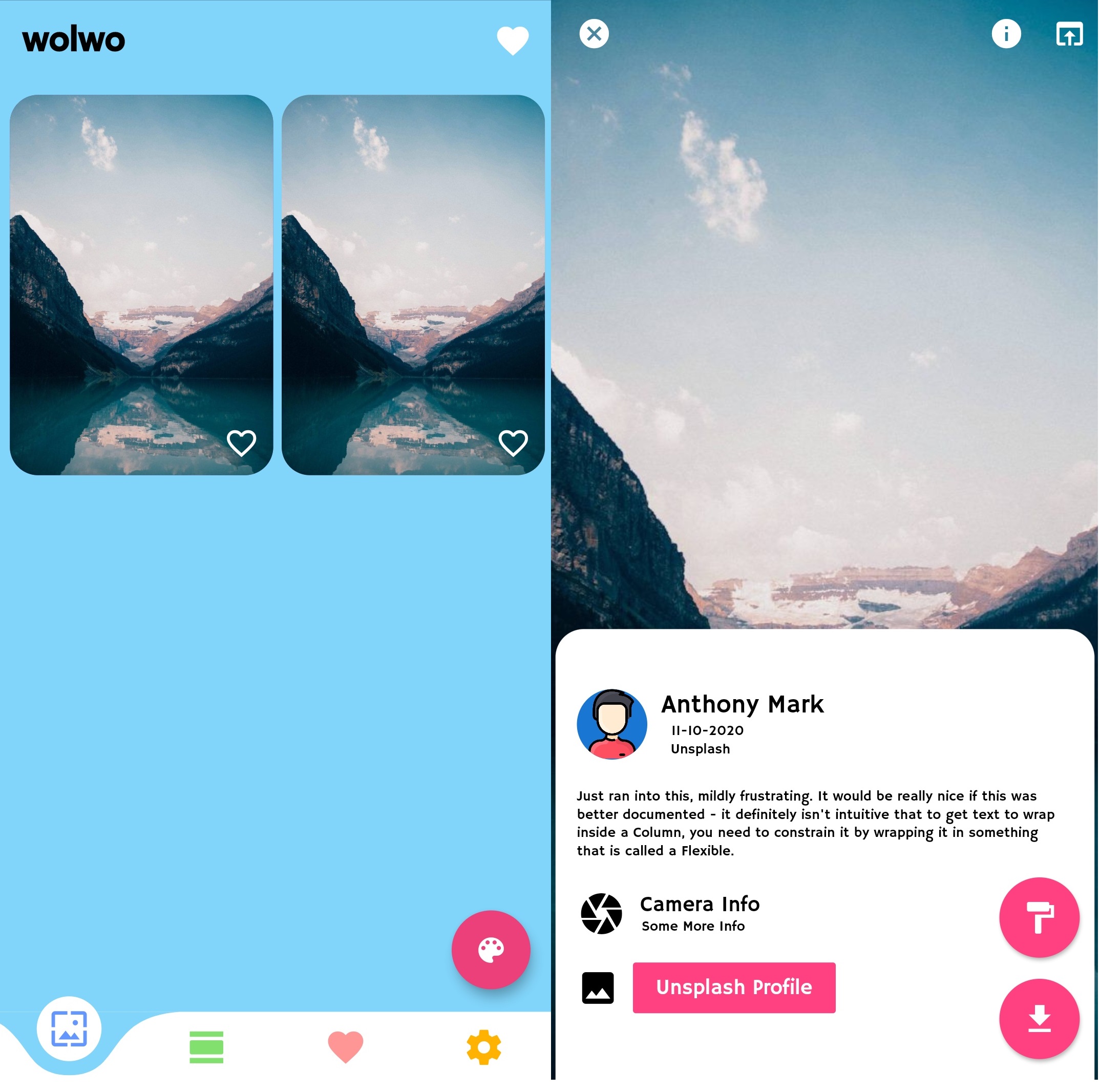 Wolwo Wallpaper Application GUI