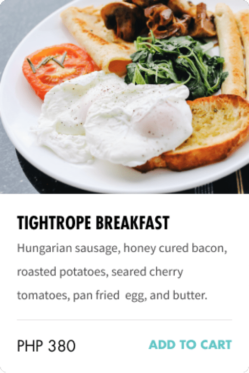 Tightrope Breakfast Item