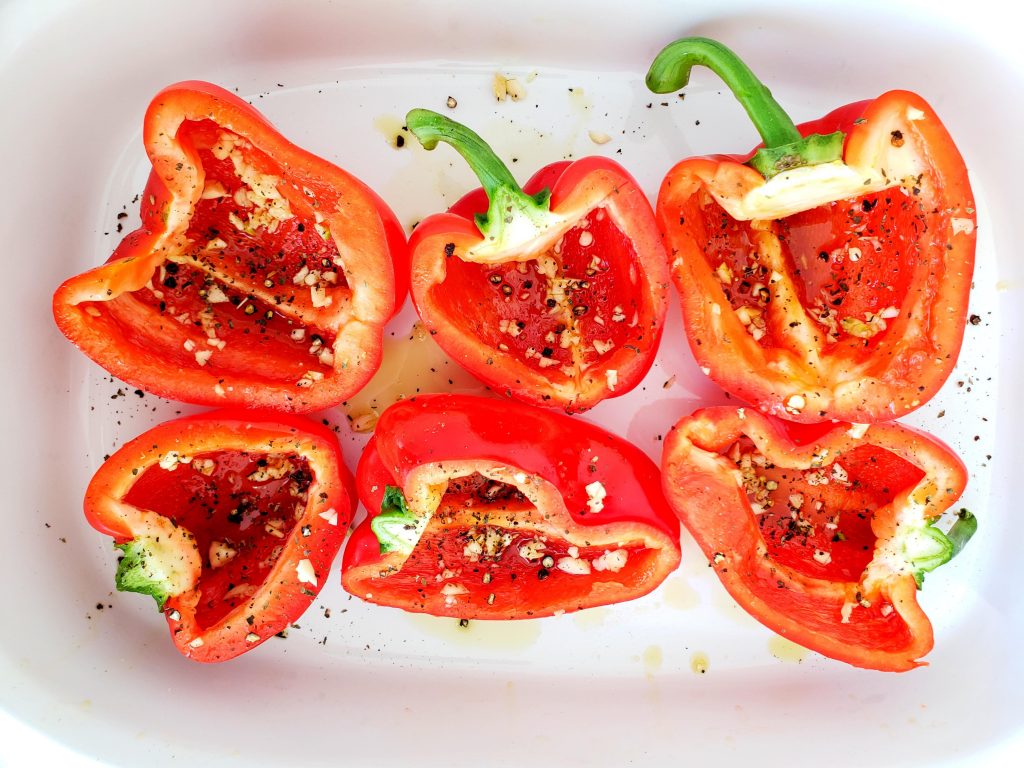 Italian Stuffed Peppers with Lemon Orzo | Let's Talk Vegan