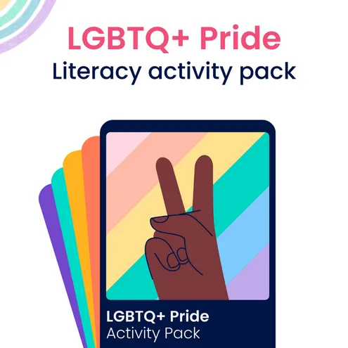 Thumbnail image for our LGBTQ+ Pride literacy activity pack