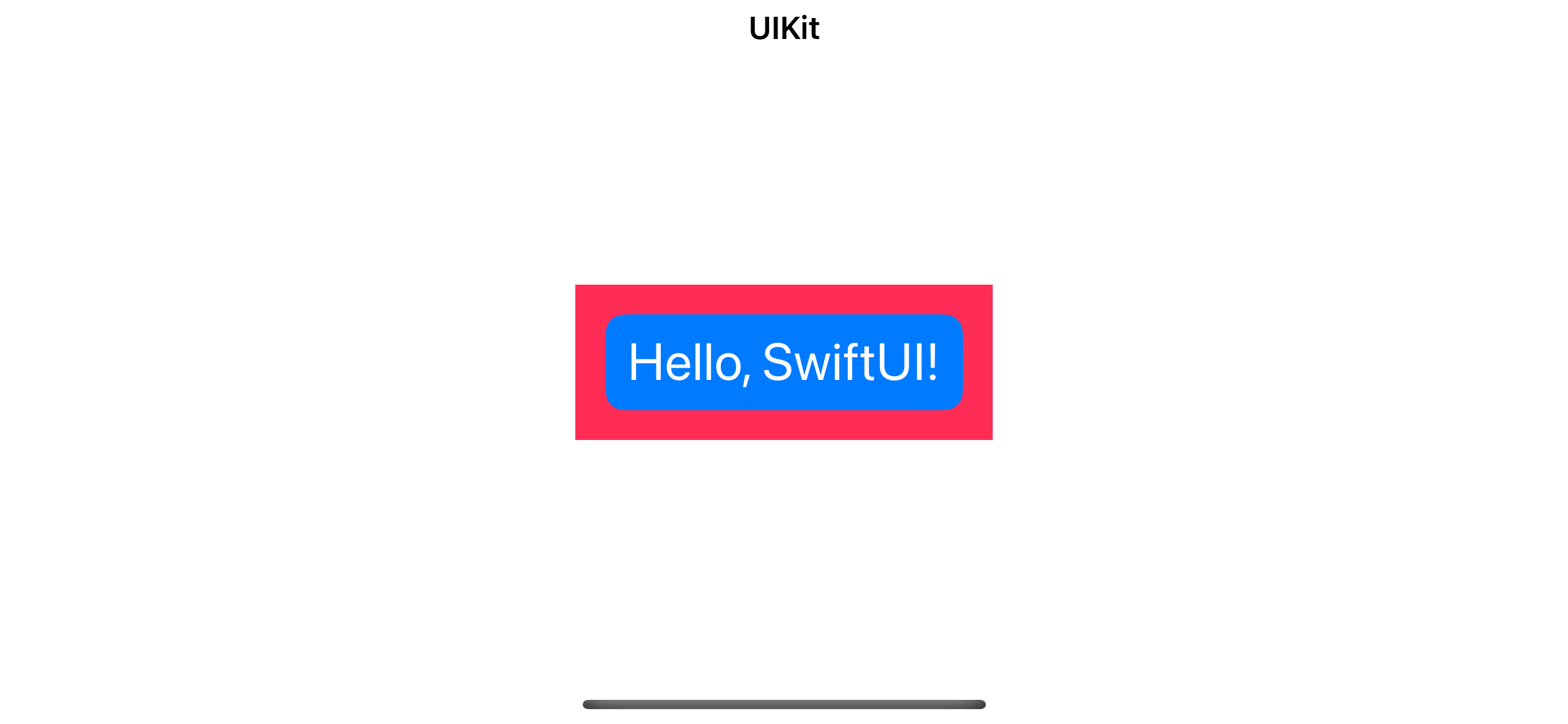 Using a SwiftUI view as a UIView.