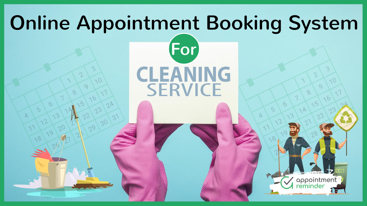 Online Booking System for Cleaning Services business | Appointment Text Reminders