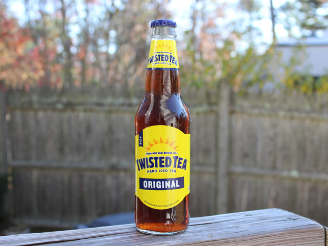 A bottle of Twisted Tea Original Hard Iced Tea