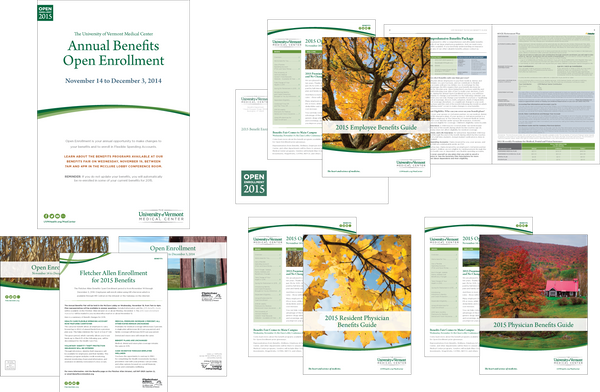 The University of Vermont Medical Center's Benefits Open Enrollment materials
