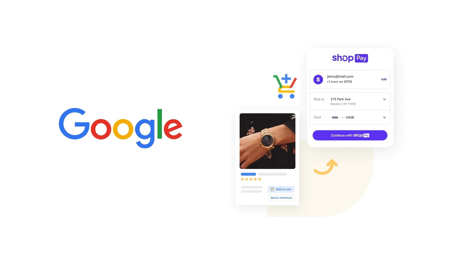 Google partnership with Shopify