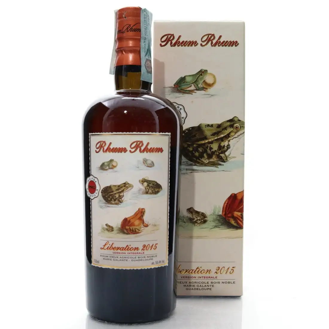 Image of the front of the bottle of the rum Rhum Rhum Libération Integrale 2015
