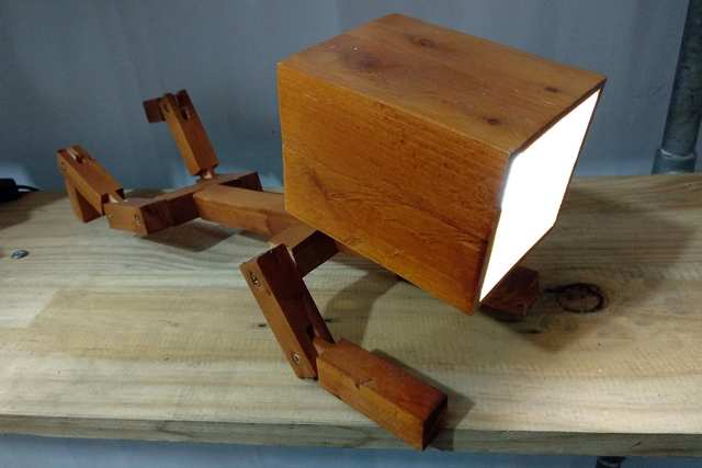 Cool Reclaimed Wood Lamps - Get some cool design lamps. They claim these lamps are made of up-cycled wood. Old timber turned into great furniture pieces. Really?!