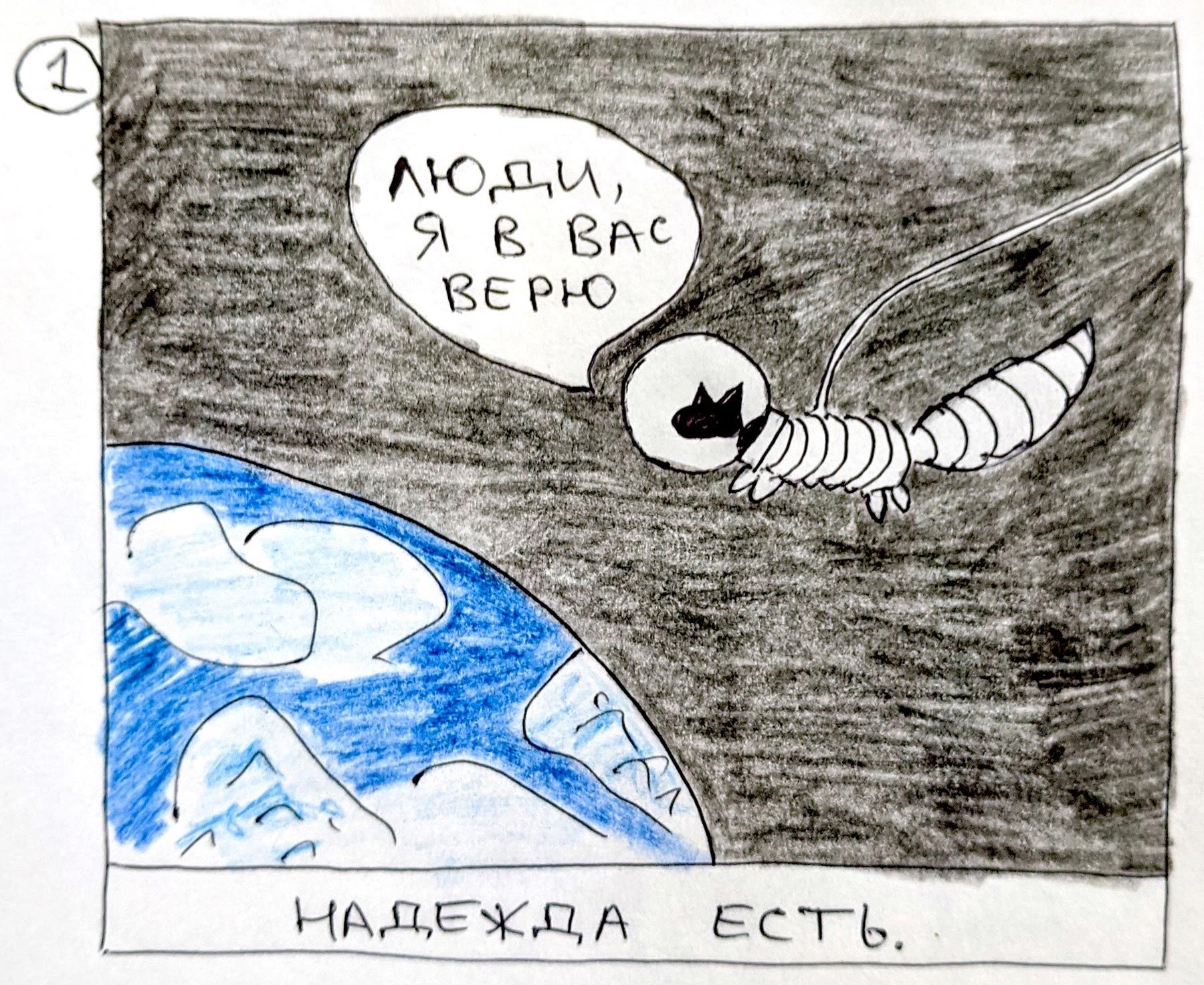 Иллюстрация из комикса «Енот»