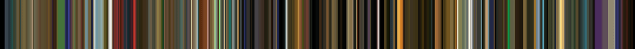 A barcode of colors from the vid Sci-Fi Friday in a Blender