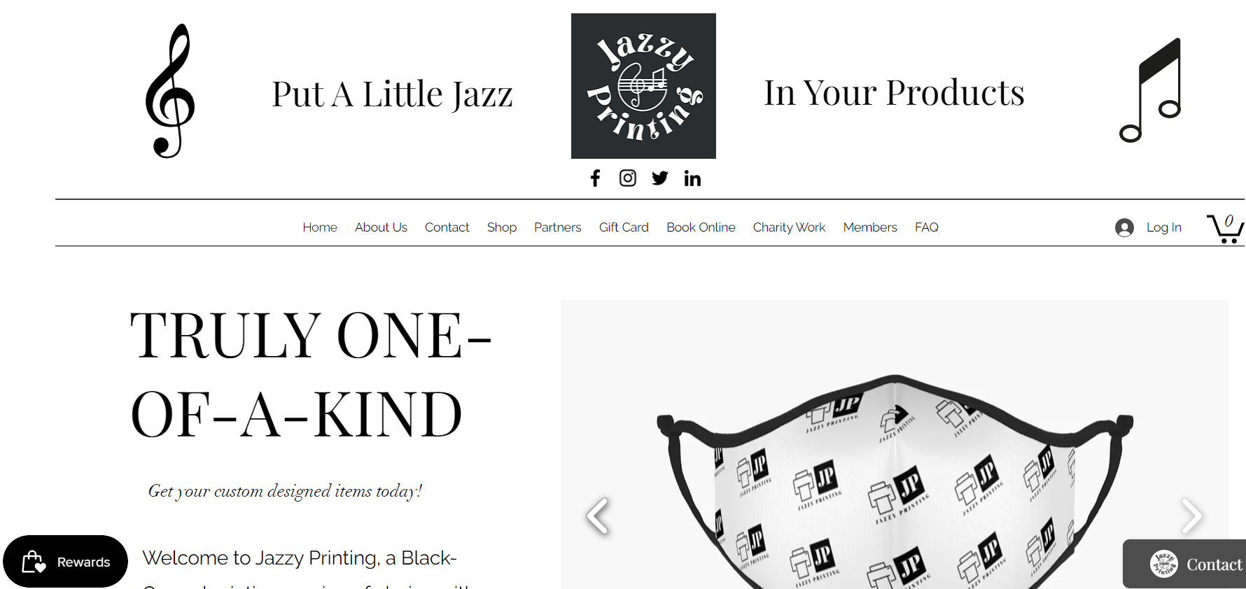 Jazzy Printing Homepage