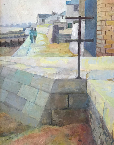painting of Sandgate seawall