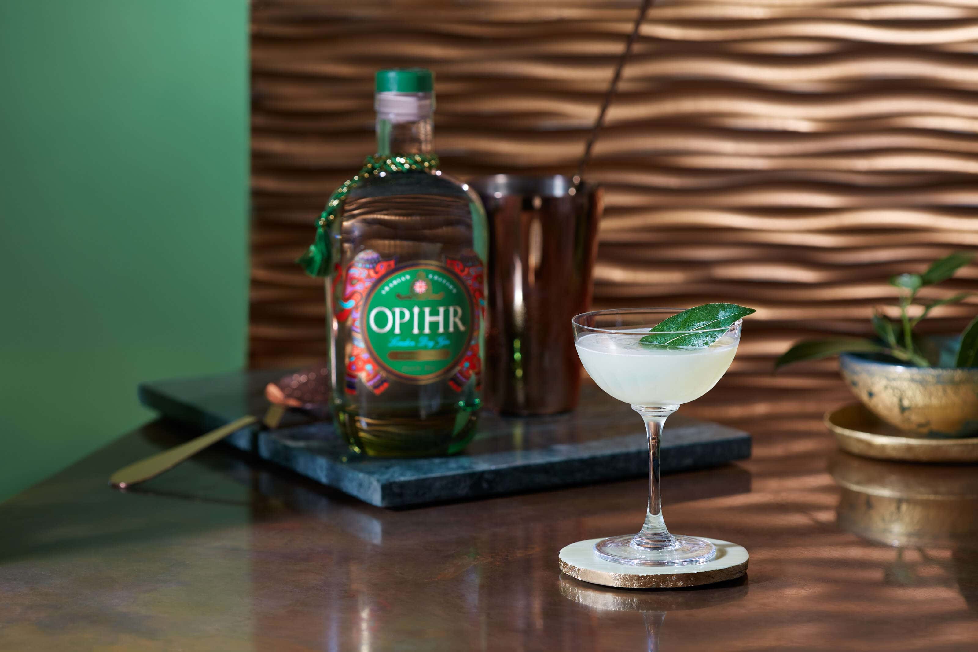 Opihr gin arabian_edition_spiced_daiquiri with a bayleaf