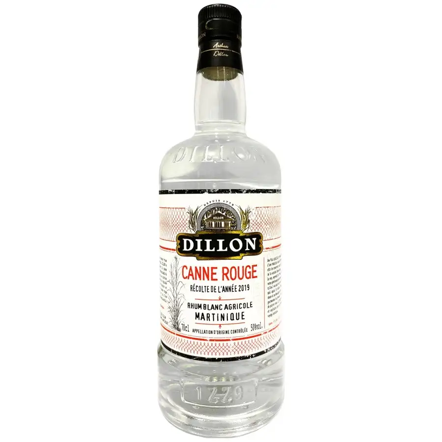 Image of the front of the bottle of the rum Dillon Blanc Canne Rouge - Récolte 2019