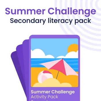 Thumbnail for the Summer Challenge literacy activity pack (secondary)