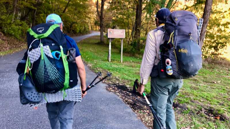 Tengo and JA enter Great Smoky Mountains National Park