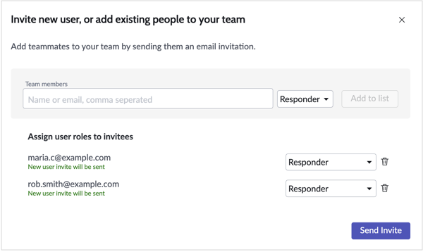 Invite users to join Incident Response.