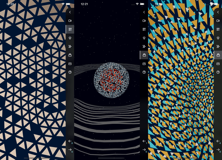 screens of Transformable on iOS