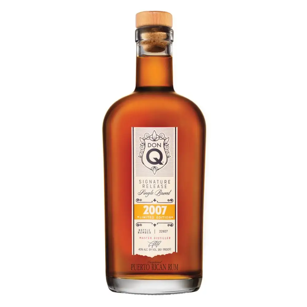 Image of the front of the bottle of the rum Don Q Signature Release
