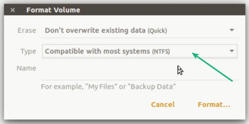 Cara format flashdisk di ubuntu