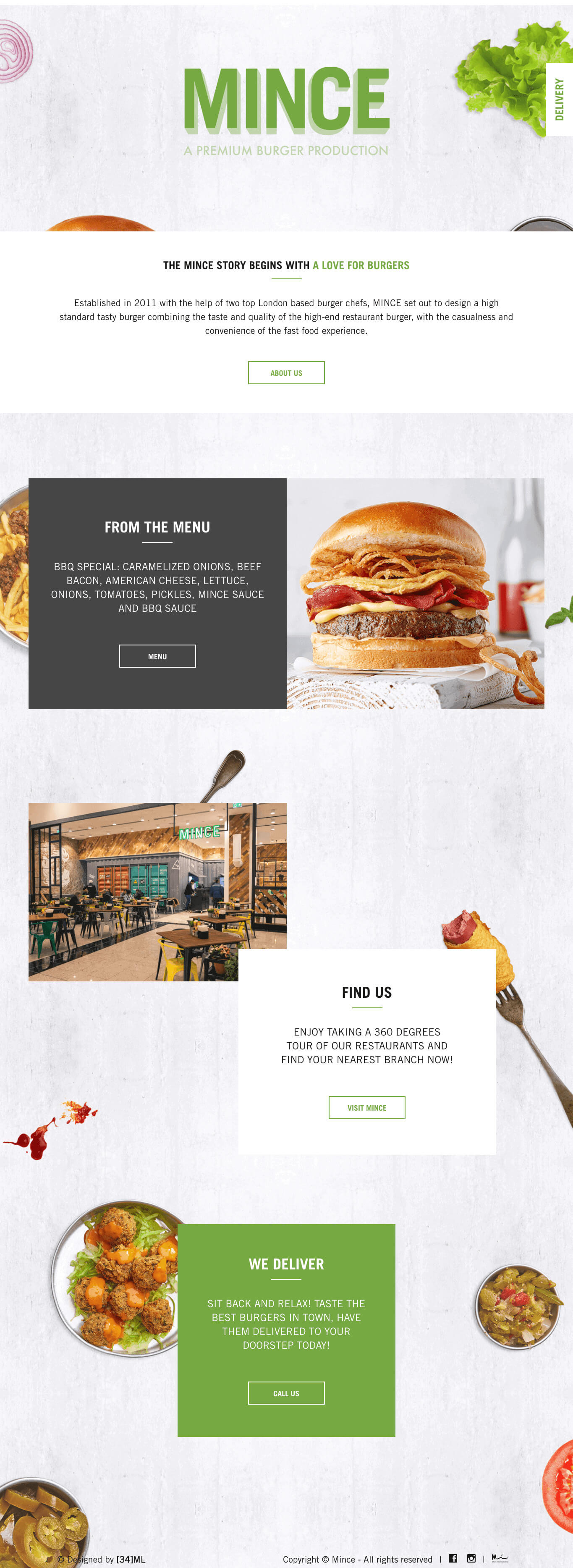 Mince Burgers Website