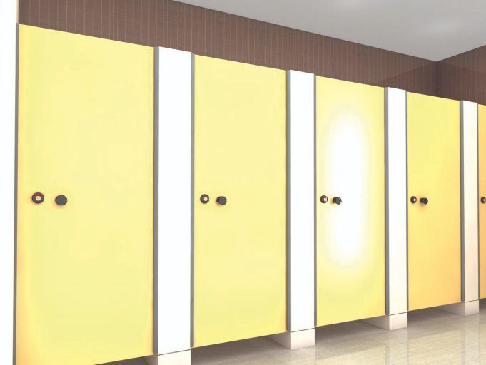 Yellow Shower Glass Partitions by Straton Group