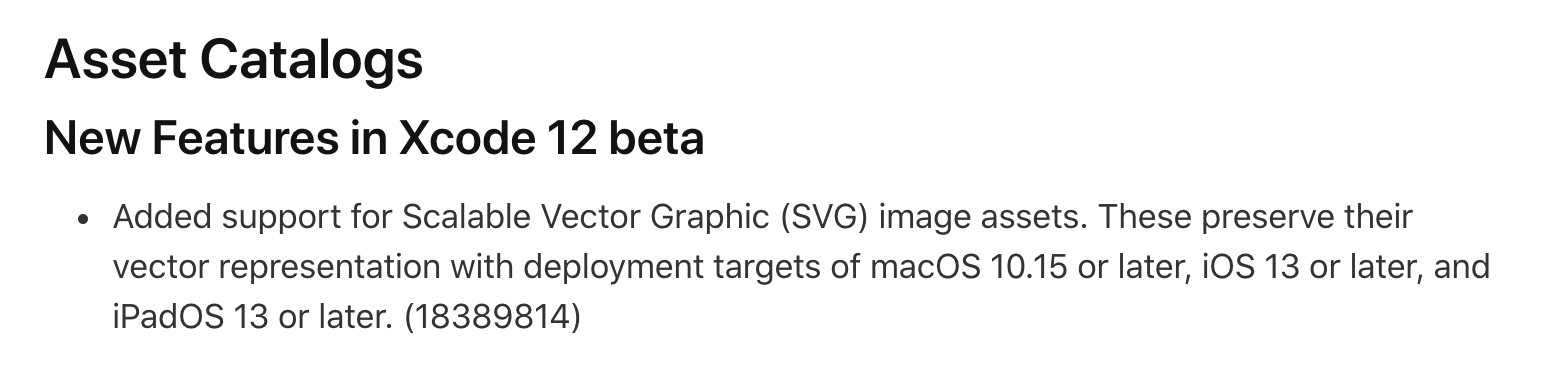 Download SVG image assets supported in Xcode 12 | Sarun