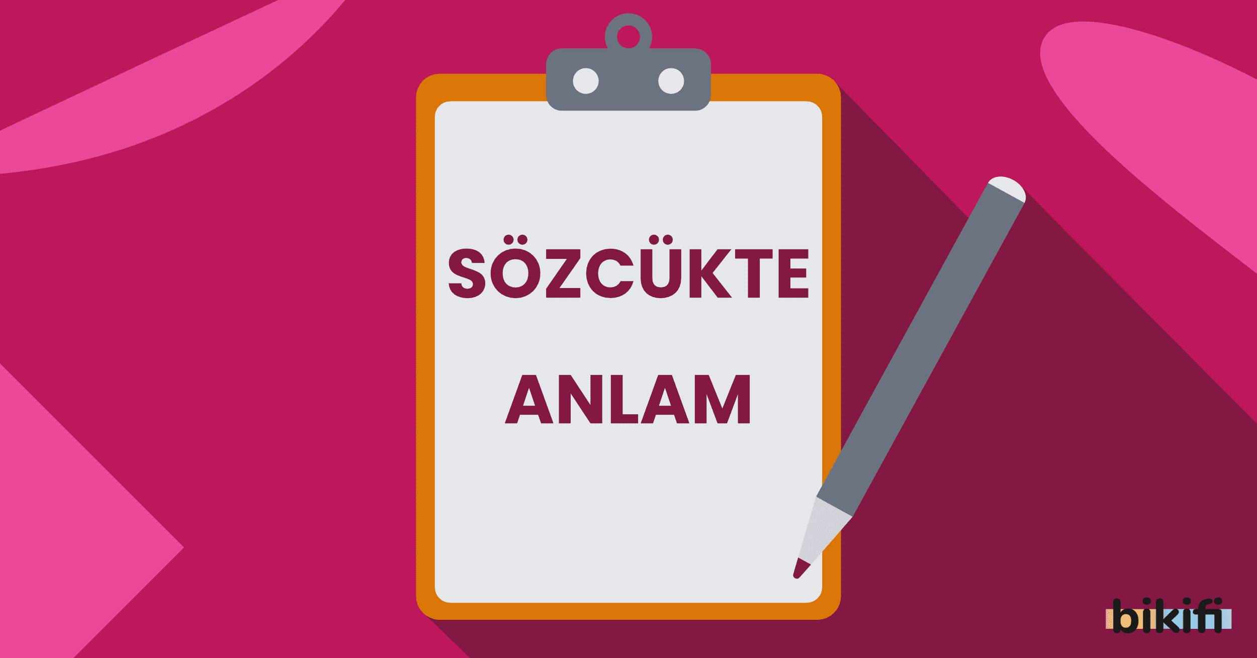 Sözcükte Anlam