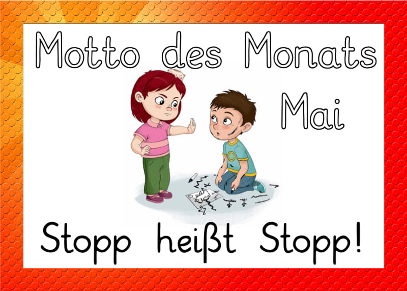 Motto ab Mai 2023 - Stopp heißt Stopp!