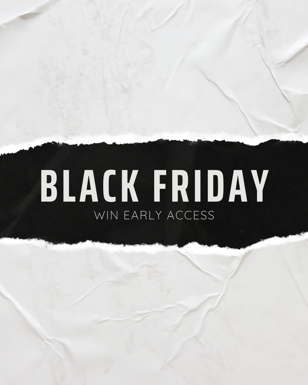Ripped paper "black friday" in bold
