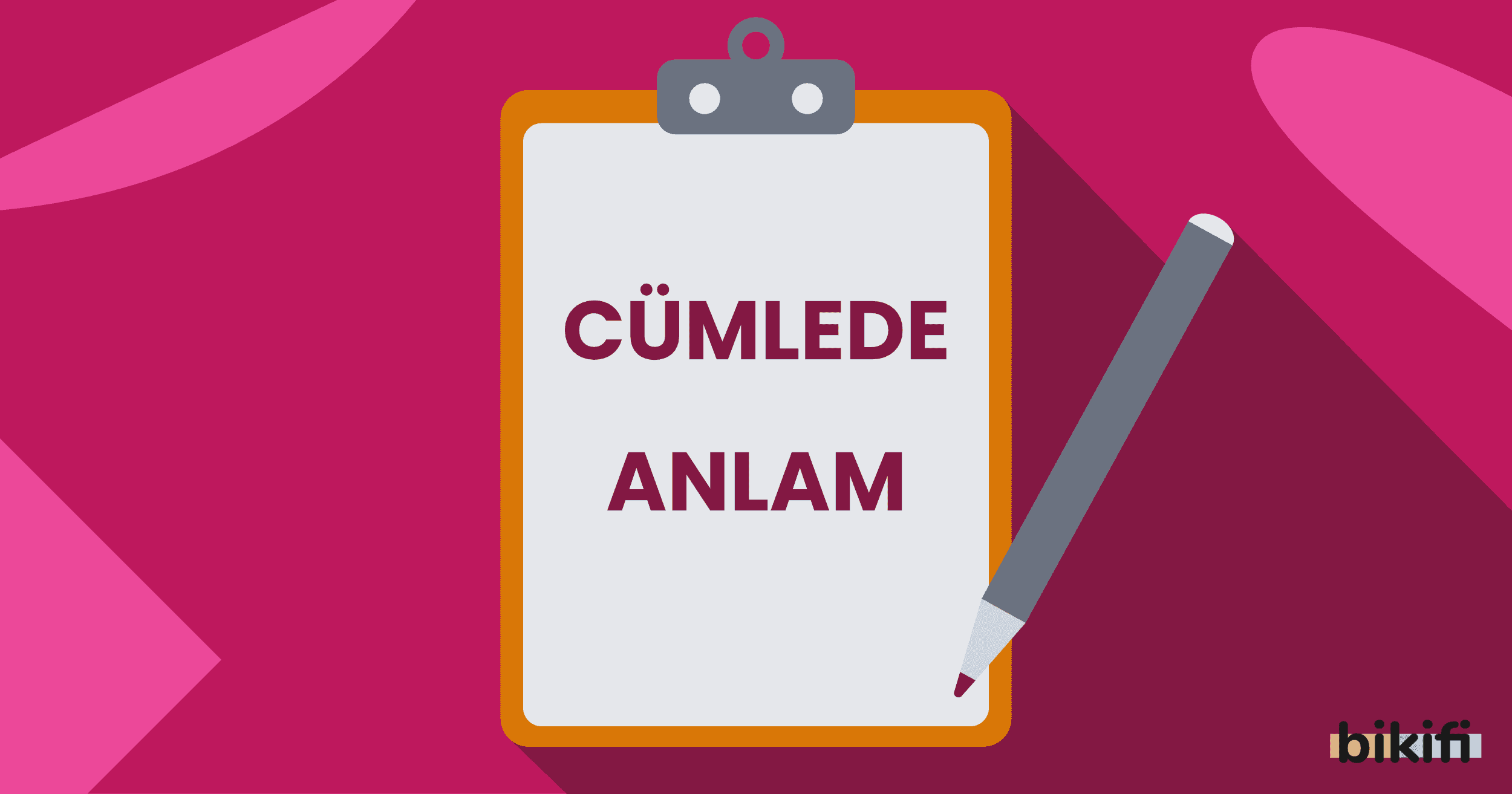 Cümlede Anlam