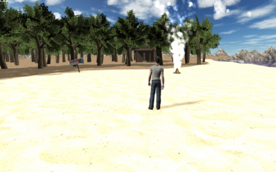 WebGL scene for SURVIVAL