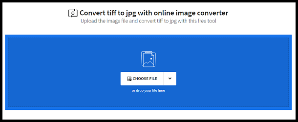 Choose your TIFF files