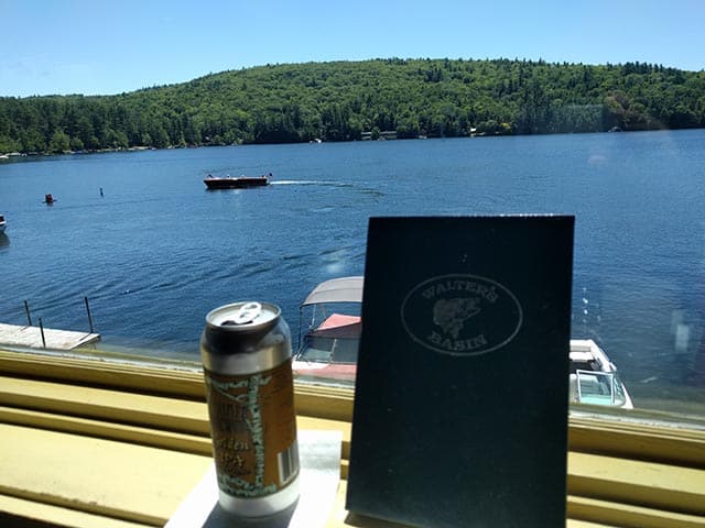 Squam Brewing Golden IPA at Walter&#039;s Basin in Holderness, NH