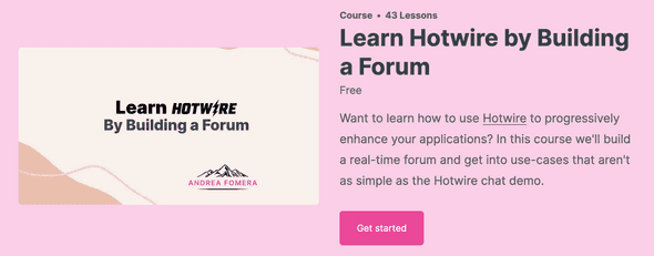 Learn Hotwire by Andrea Fomera