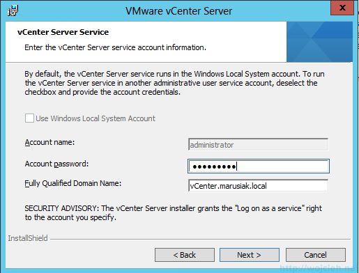 vCenter Server 5.5 - 6
