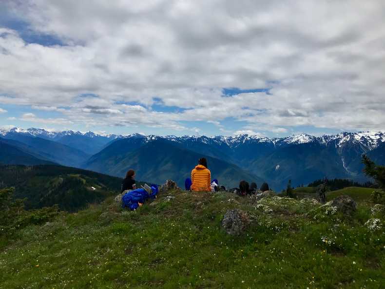 Lunch overlooking Olympic NP