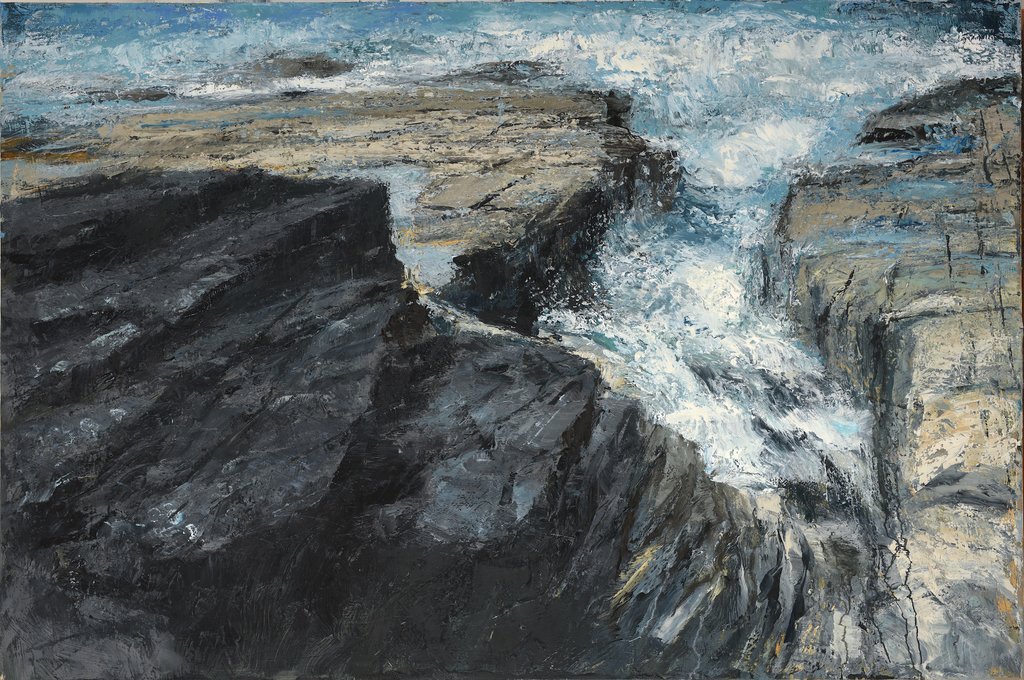 Tidal Rocks - Oil on Canvas