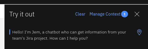 Test your skill in the IBM Watson Assistant development tool
