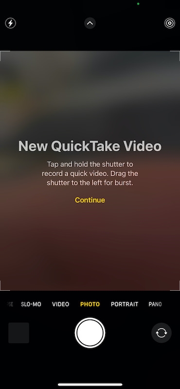 QuickTake was Introduced in iOS14