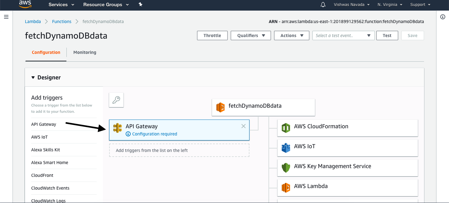 Adding API gateway to Lambda Function Adding API gateway to Lambda Function