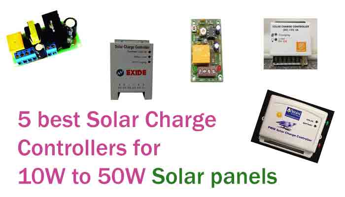 5 best solar charge controllers for 10W to 50W Solar panels