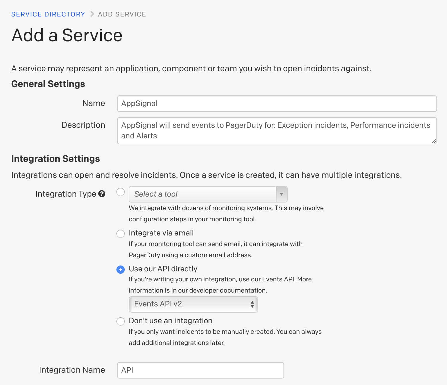 PagerDuty | AppSignal Documentation