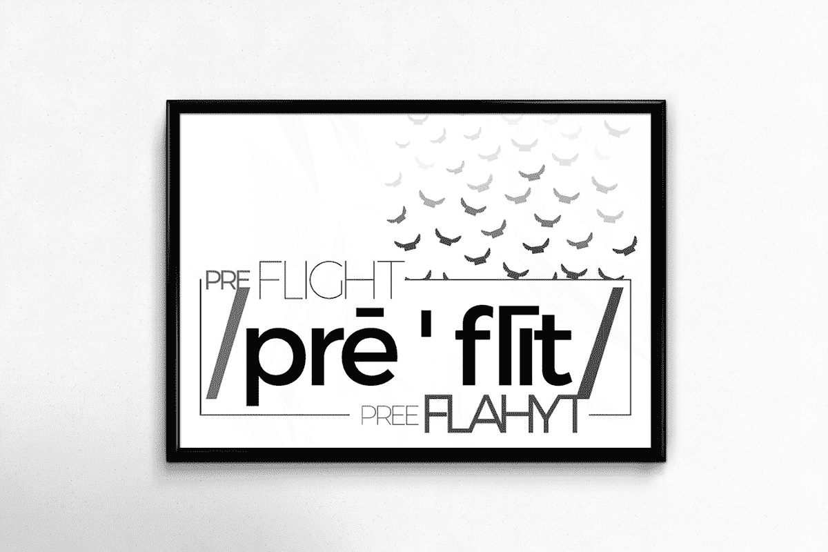 Preflight Poster by Danielle Prochaska.