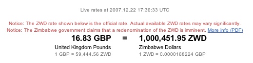 A Million Zim Dollars