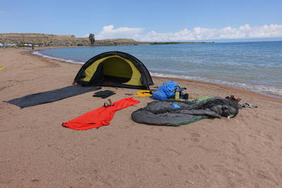 Irgendwie muss die Ausrüstung ja auch trocknen :-)