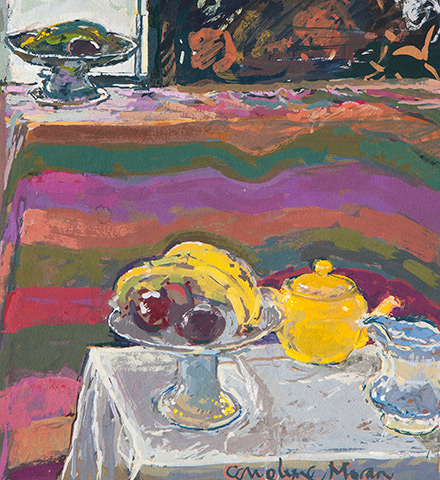 The Yellow Teapot gouache painting
