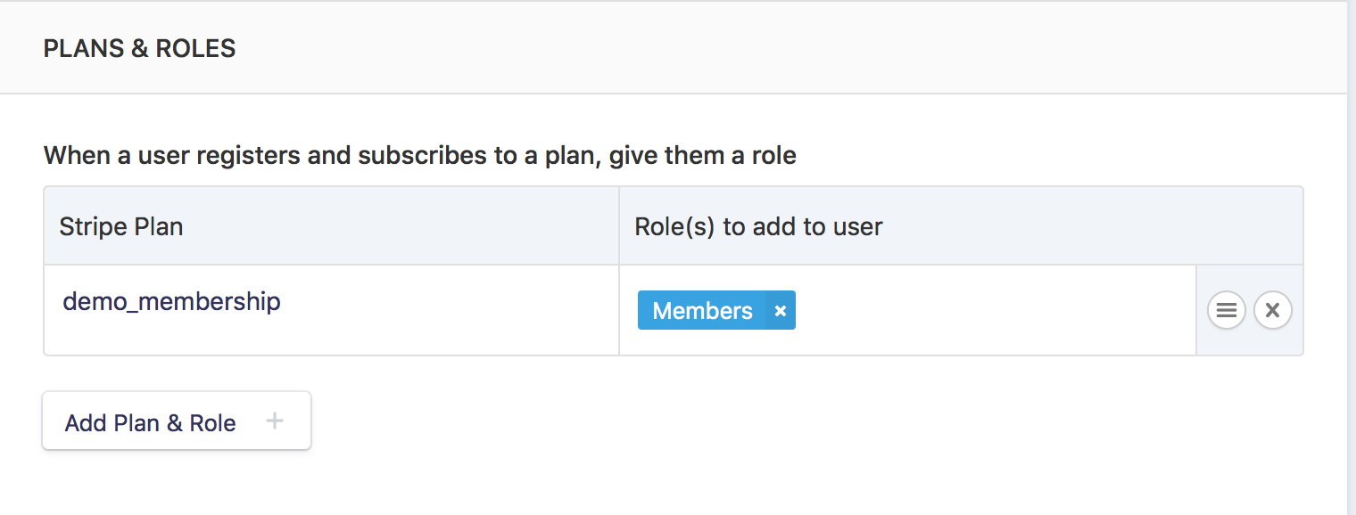 Configure role for Statamic/Charge