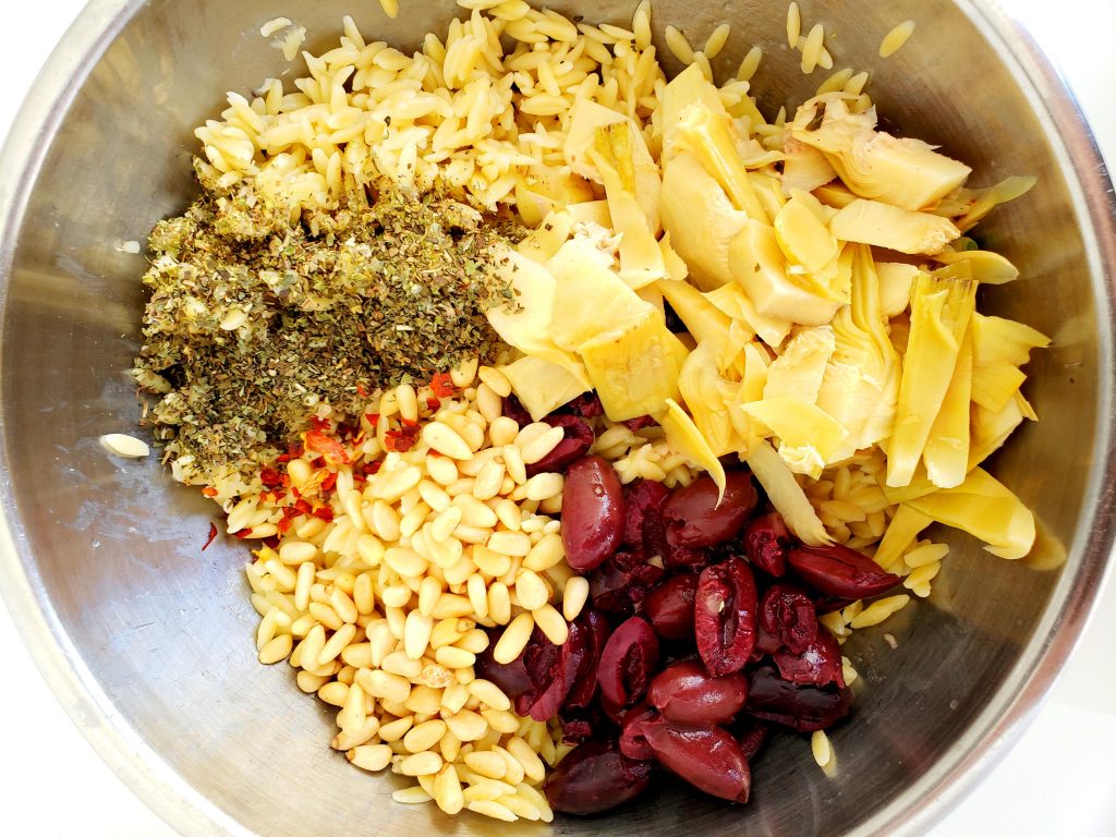 Italian Stuffed Peppers with Lemon Orzo | Let's Talk Vegan